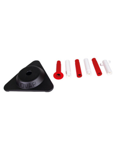 Afzetpaal Clever met voet en kettingogen - rood/wit - 900 mm kopen? Bestel nu!