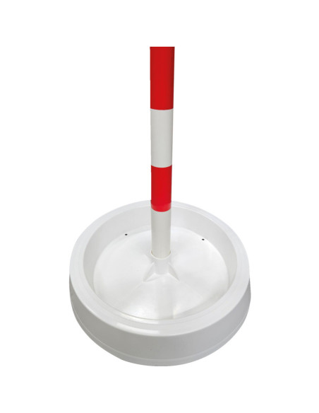 Afzetpaal Filly rood/wit PVC, met voetschaal Ø 500 mm kopen? Bestel nu!