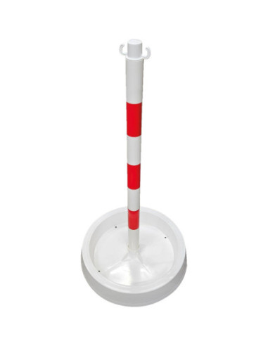 Afzetpaal Filly rood/wit PVC, met voetschaal Ø 500 mm kopen? Bestel nu!