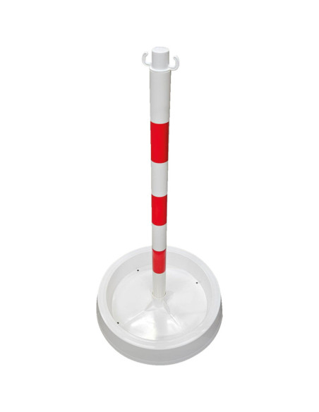 Afzetpaal Filly rood/wit PVC, met voetschaal Ø 500 mm kopen? Bestel nu!