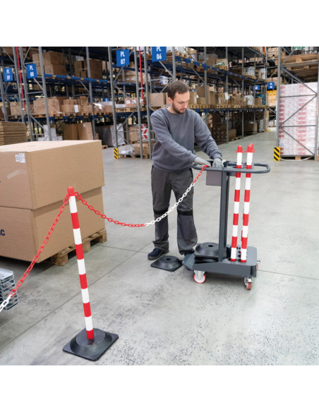 Standvoet voor mobiele kettingstandaard, gerecycled rubber - 265 mm kopen? Bestel nu!