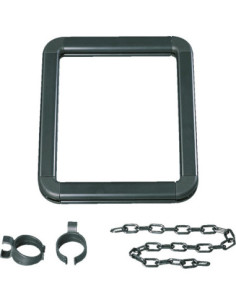 Frame voor kettingpaal met 2 clips en ketting, kunststof, A4 kopen? Bestel nu!