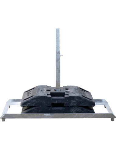 Bordenstandaard voor buispalen 40 x 40 mm - staal - 1200 x 458 mm kopen? Bestel nu!