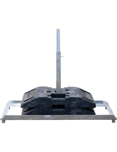 Bordenstandaard voor buispalen 40 x 40 mm - staal - 1200 x 458 mm kopen? Bestel nu!