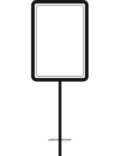Buisframe, in te betonneren - voor bord 600 x 900 mm - 3000 mm kopen? Bestel nu!