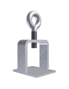 Bordklem voor buis Ø 42 mm, verzinkt staal, 40 x 40 mm kopen? Bestel nu!