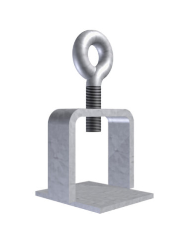 Bordklem voor buis Ø 42 mm, verzinkt staal, 40 x 40 mm kopen? Bestel nu!