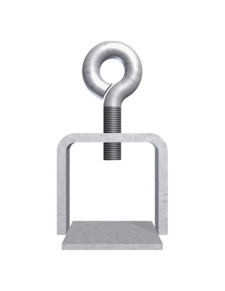 Bordklem voor buis Ø 42 mm, verzinkt staal, 40 x 40 mm kopen? Bestel nu!