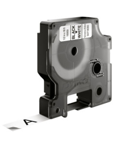 Dymo labelcassette polyester, wit met zwarte print - 5,5 meter kopen? Bestel nu!