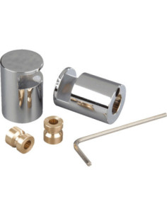 Klembevestiging voor acrylglasborden 2-6 mm, messing, Ø 20 mm, 2 stuks kopen? Bestel nu!