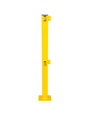 Magazijn railing S-Line hoekpaal, gecoat, geel kopen?