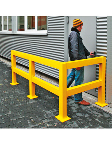 Magazijn railing XL-Line dwarsbalk, gecoat, geel kopen?