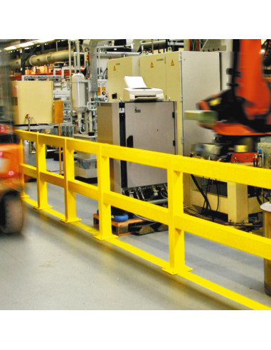 Magazijn railing XL-Line dwarsbalk, gecoat, geel kopen?