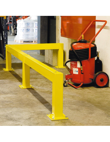 Magazijn railing XL-Line dwarsbalk, gecoat, geel kopen?