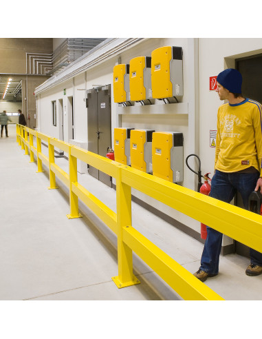 Magazijn railing XL-Line dwarsbalk, gecoat, geel kopen?