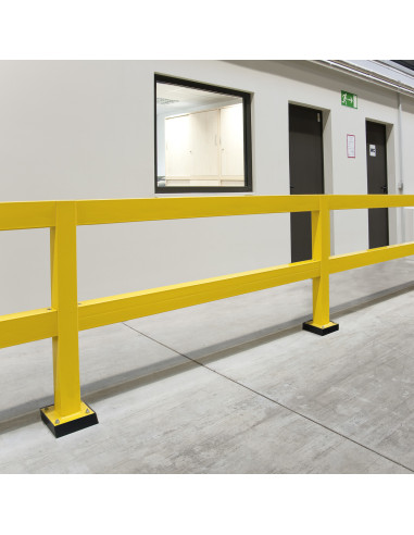 Magazijn railing XL-Line dwarsbalk, verzinkt en gecoat, geel kopen?