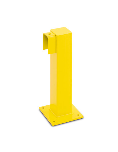 Magazijn railing XL-Line begin-/eindpaal 500 mm, gecoat, geel kopen?