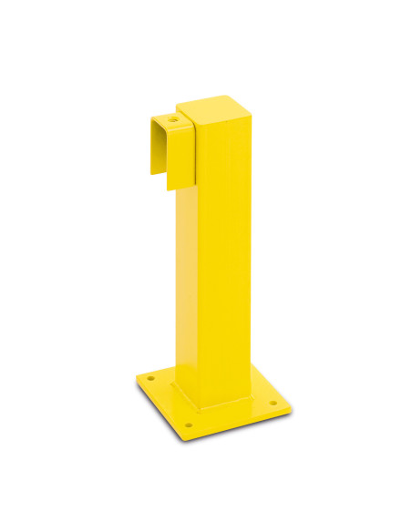 Magazijn railing XL-Line begin-/eindpaal, verzinkt en gecoat, geel kopen?