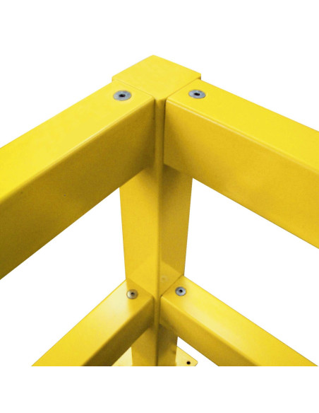 Magazijn railing XL-Line middenpaal, verzinkt en gecoat, geel kopen?