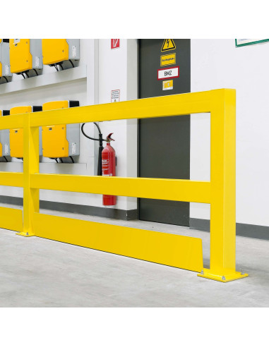 Doorrijbeveiliging voor magazijn railing, gecoat, geel kopen?