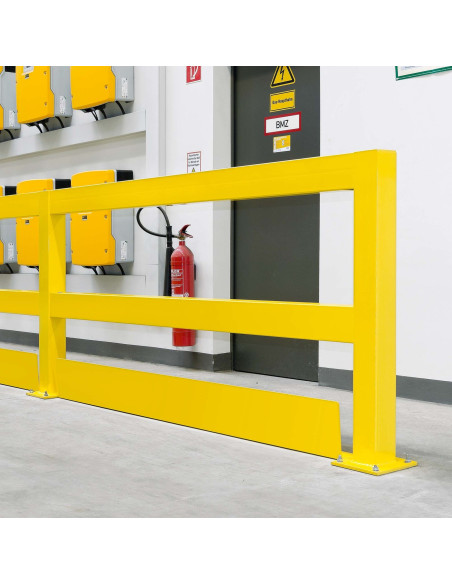 Doorrijbeveiliging voor magazijn railing, gecoat, geel kopen?