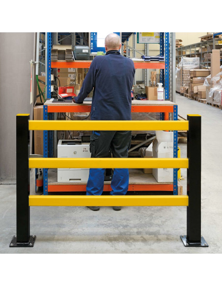 Beschermhek HYBRID vast, zwart geel kopen?