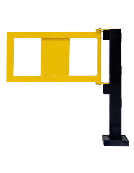 Deur met gasdrukveer voor magazijn railing HYBRID, zwart geel kopen?