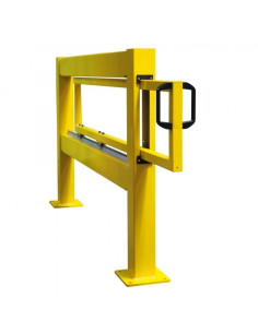 Schuifdeur voor magazijn railing XL-Line, gecoat, geel kopen?