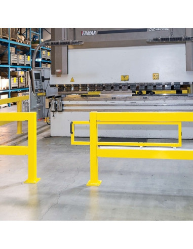Schuifdeur voor magazijn railing XL-Line, gecoat, geel kopen?