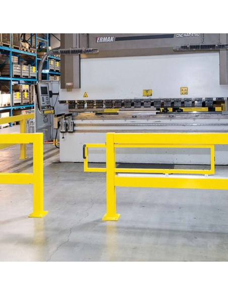 Schuifdeur voor magazijn railing XL-Line, gecoat, geel kopen?