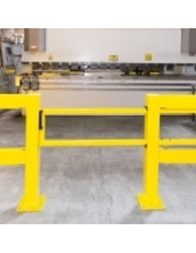 Schuifdeur voor magazijn railing XL-Line, gecoat, geel kopen?