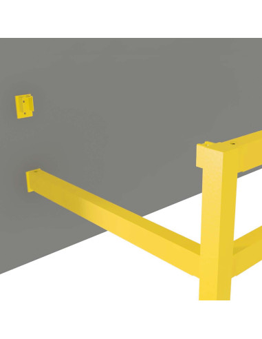Muuradapter voor magazijn railing S-Line, gecoat, geel kopen?