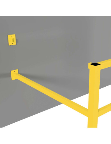 Muuradapter voor magazijn railing S-Line, gecoat, geel kopen?