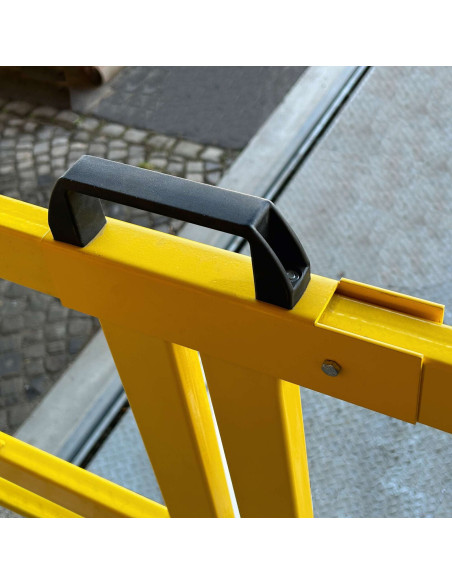 U-grendel voor deuren magazijn railing, gecoat, geel kopen?