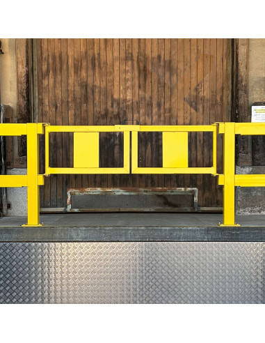 U-grendel voor deuren magazijn railing, gecoat, geel kopen?