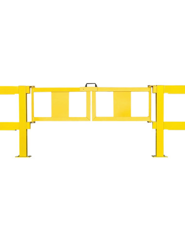 U-grendel voor deuren magazijn railing, gecoat, geel kopen?