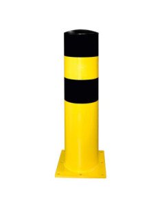 Rampaal XXL Ø273 mm op voetplaat, verzinkt en gecoat, geel zwart kopen?
