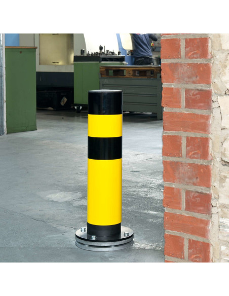 Verende en draaiende rampaal SWING Ø159 mm, gecoat, geel zwart kopen?