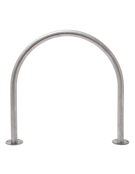Aanleunbeugel DE RONDE 850 x 850 mm op voetplaten, RVS kopen?
