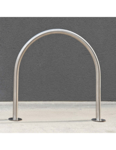 Aanleunbeugel DE RONDE 850 x 850 mm op voetplaten, RVS kopen?