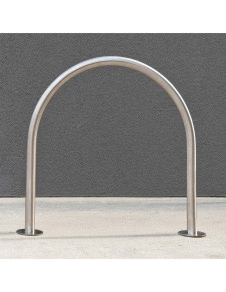 Aanleunbeugel DE RONDE 850 x 850 mm op voetplaten, RVS kopen?