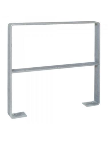 Aanleunbeugel GILA 800 x 800 mm op voetplaten, met kniebeugel kopen?