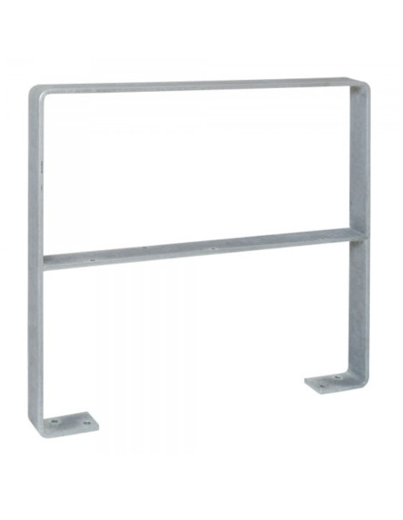 Aanleunbeugel GILA 800 x 800 mm op voetplaten, met kniebeugel kopen?