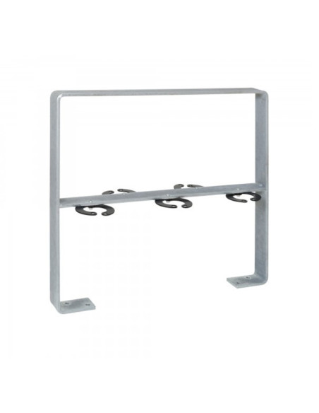 Aanleunbeugel GILA 800 x 800 mm op voetplaten, met kniebeugel kopen?