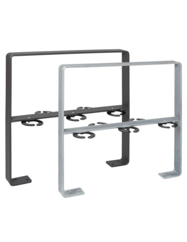 Aanleunbeugel GILA 800 x 800 mm op voetplaten, met kniebeugel kopen?