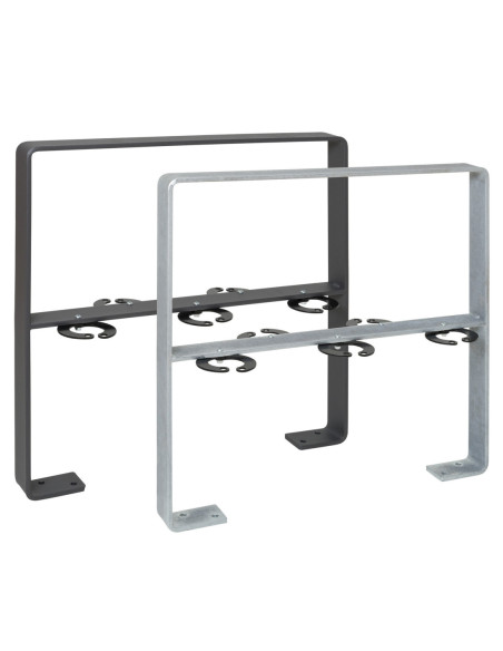 Aanleunbeugel GILA 800 x 800 mm op voetplaten, met kniebeugel kopen?
