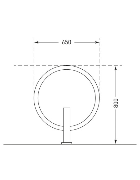 Aanleunbeugel GIRO 800 x 650 mm op voetplaat kopen?