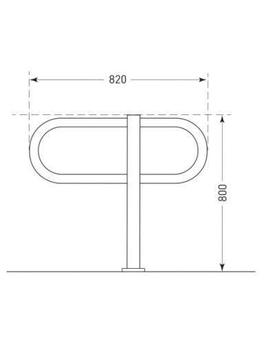 Aanleunbeugel TOUR 800 x 820 mm op voetplaat kopen?