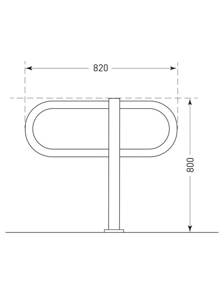 Aanleunbeugel TOUR 800 x 820 mm op voetplaat kopen?