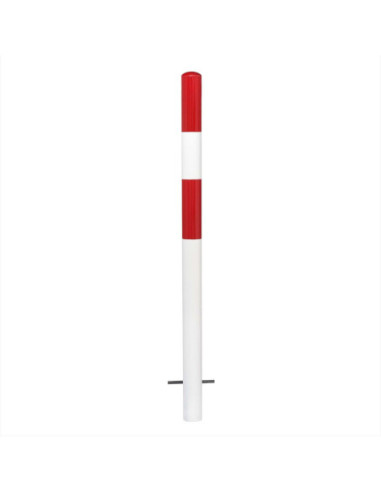 Vaste afzetpaal Ø76 mm, om in te betonneren, gecoat, rood wit kopen?